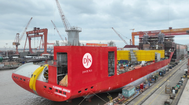 Jan De Nul lanza el Fleeming Jenkin, el buque cablero con mayor capacidad de carga del mundo