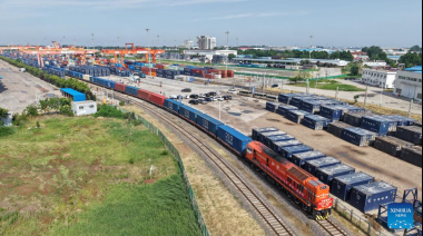 Trenes de carga China-Europa alcanzan las 110.000 viajes