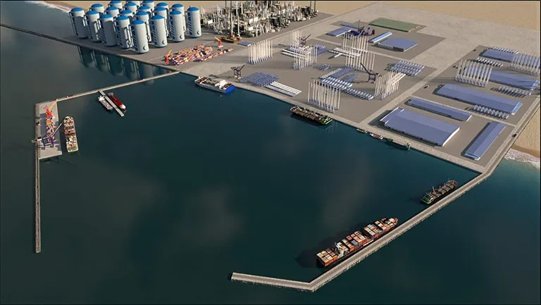 Brasil invertirá millones para estudios de un "puerto verde" enfocado en energía eólica e hidrógeno