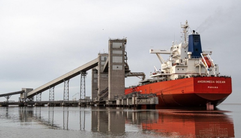 Fuerte caída en descargas y embarques en marzo en Bahía Blanca