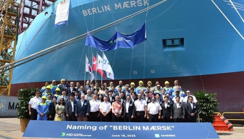 Maersk incorpora el portacontenedores más grande propulsado por metanol a su flota