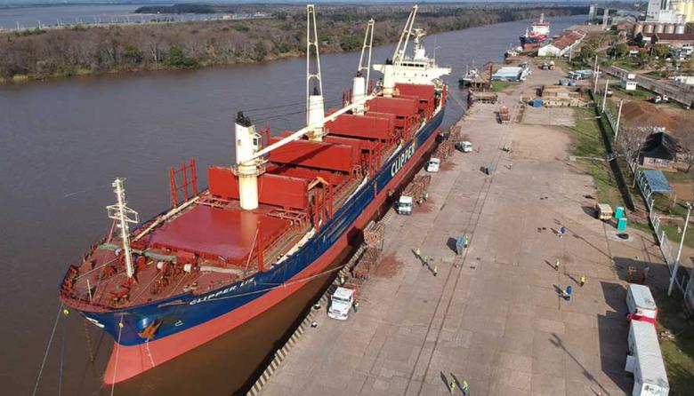 Siguen las exportaciones forestales desde el Puerto de Concepción del Uruguay