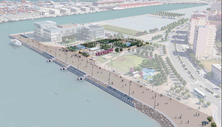 Autoridad Portuaria activa los desvíos provisionales para los peatones con motivo de las obras de la Fase 2 del Lago Marítimo