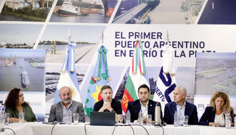 La Provincia presentó el Plan Quinquenal para el Puerto La Plata en el marco de la política portuaria provincial