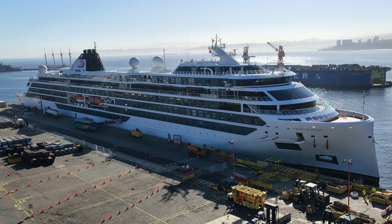 Valparaíso recibe al crucero Viking Octantis en el tramo final de la temporada 2025-2026
