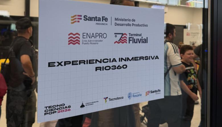 La Terminal Fluvial de Rosario participó de TecnoCiencias Pop 2026 con la experiencia inmersiva Río 360°