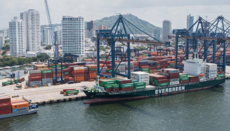El tráfico marítimo internacional de Colombia creció un 5,6% en el primer trimestre con los portacontenedores como motor