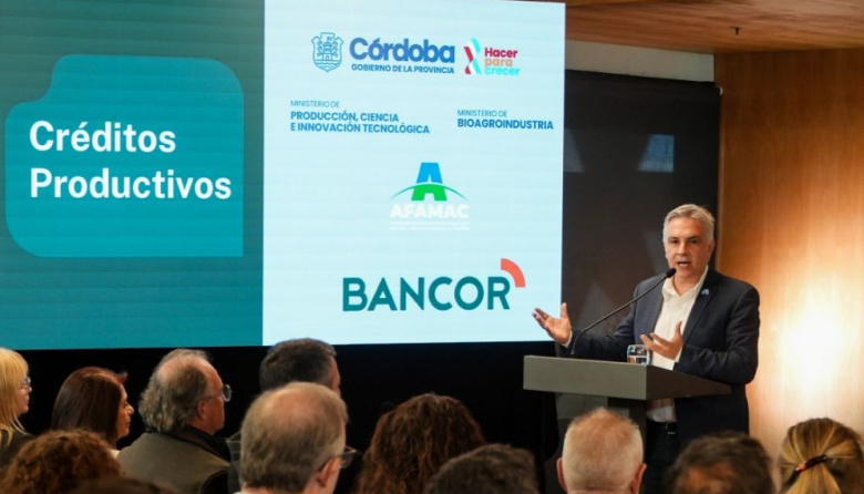 Córdoba lanza créditos por $30.000 millones para el sector agroindustrial y metalmecánico