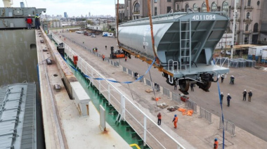 Trenes Argentinos Cargas recibe en Buenos Aires la segunda tanda de vagones cerealeros fabricados en China