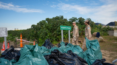 El Puerto de Dock Sud y la empresa Exolgan realizan una jornada de limpieza ambiental