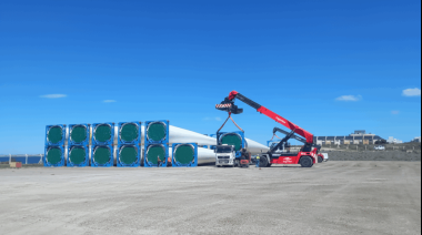 Proyectos eólicos La Flecha y Trelew: Culminan operaciones logísticas de gran escala en Chubut