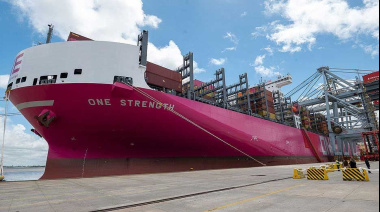 Arribó al puerto de Montevideo el portacontenedores ONE STRENGTH