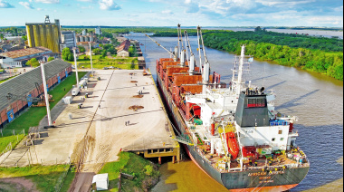 Puerto de Concepción del Uruguay: 60.000 toneladas de troncos forestales embarcadas en dos semanas