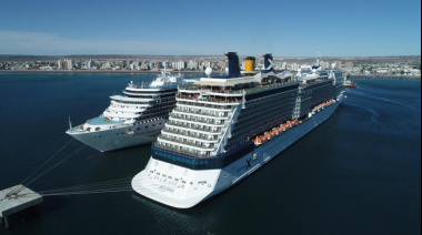 Puerto Madryn recibió dos cruceros y movilizó a 3.500 pasajeros en una sola jornada