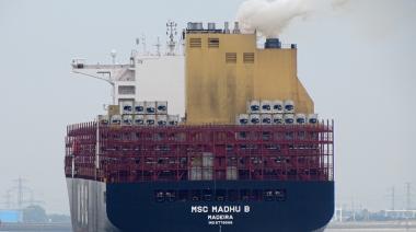 Exolgan registró una operación simultánea con seis grúas en la atención de un buque oceánico y barcazas fluviales