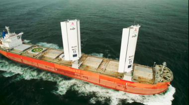 Histórico: El primer granelero impulsado a vela exportó trigo argentino hacia el Sudeste Asiático