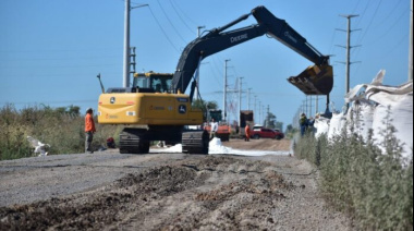 Puerto General San Martín avanza hacia completar su circuito pavimentado para tránsito pesado