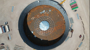 Fiscalizan el avance de tanques del proyecto VMOS en Punta Colorada