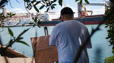 Miradas Portuarias: Actividad artística en el Puerto Quequén reunió a artistas locales y regionales