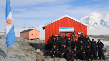 La Armada realizó tareas de reabastecimiento y mantenimiento en el refugio naval “Bahía Dorian”