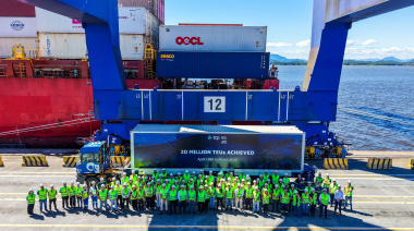 TCP Paranáguá supera los 20 millones de TEUs y marca un hito en su historia operativa