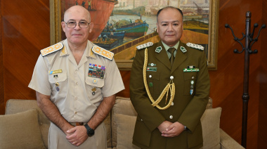 Prefectura Naval Argentina recibió a agregados de Italia y Chile en el Edificio Guardacostas