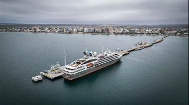 Puerto Madryn recibió al Le Boreal en el tramo final de la temporada de cruceros