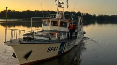 El buque científico "Dr. Federico Leloir" realiza una campaña de investigación ambiental en el río Uruguay