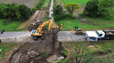 La Provincia de Santa Fe realizó el arreglo provisorio de la Ruta Nacional 34
