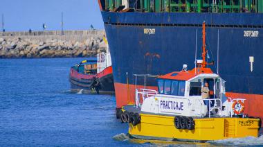 Cinco buques operan en Puerto Quequén en el inicio de la semana