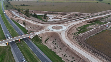 El desvío de tránsito pesado a los puertos de Timbúes alcanza el 90% de avance