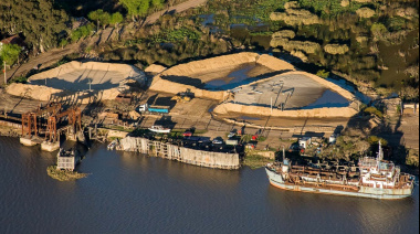 Puerto Ibicuy apunta a convertirse en la principal plataforma logística de insumos para Vaca Muerta