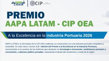 AAPA LATAM y la OEA convocan a la quinta edición del Premio a la Excelencia en la Industria Portuaria de las Américas