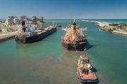 Puerto Quequén: Crecimiento mensual del 30% en toneladas operadas durante mayo