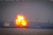 Explosión en buque de carga frente al Puerto de Baltimore sin dejar heridos