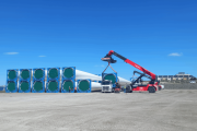 Proyectos eólicos La Flecha y Trelew: Culminan operaciones logísticas de gran escala en Chubut