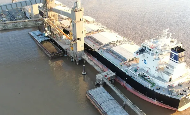 Más de 250 buques en movimiento: el corredor fluvial argentino despacha casi 7 millones de toneladas de granos y subproductos