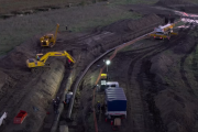 TGS completó el nuevo cruce del Río Salado en General Belgrano