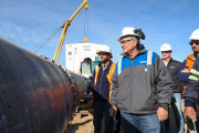 El VMOS superó la mitad de avance y acelera la construcción del oleoducto y la terminal exportadora en Punta Colorada