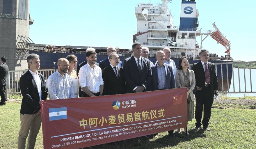 Hito agroexportador: Argentina envía 65.000 toneladas de trigo a China abriendo nuevo mercado